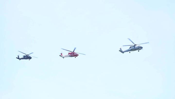 海委會2025第六屆國家海洋日海安12號演習打頭陣 海空分列式等實兵操演邀賞