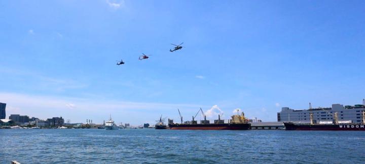 海委會2025第六屆國家海洋日海安12號演習打頭陣 海空分列式等實兵操演邀賞